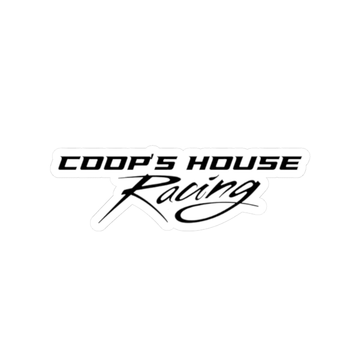 Coop's House Racing Sticker