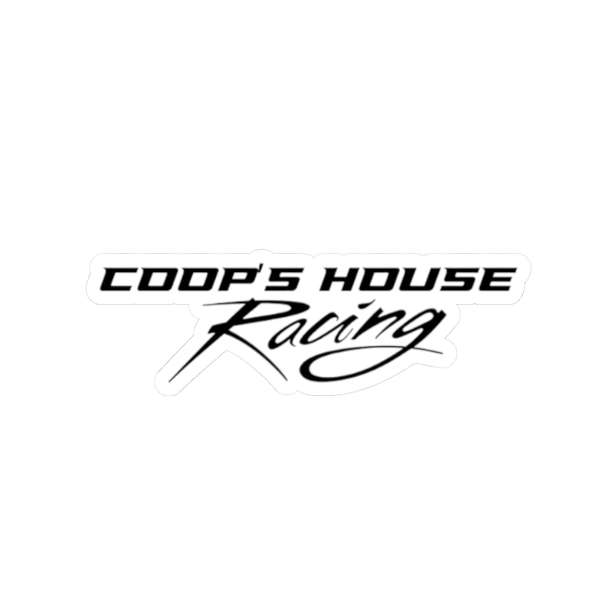 Coop's House Racing Sticker